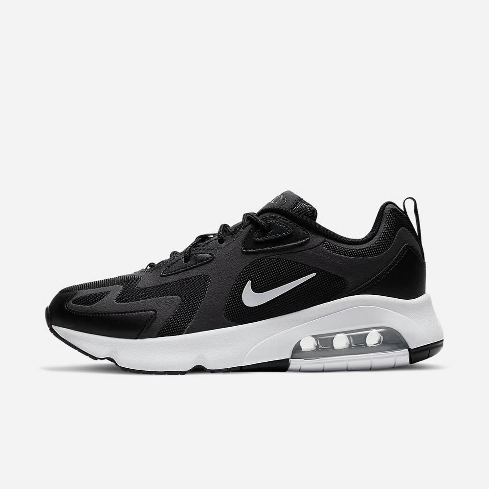 Sneakers Nike Air Max 200 Noir 6581-234 Black/Off Noir/Metallic Silver/White Homme | VDQ-49062922